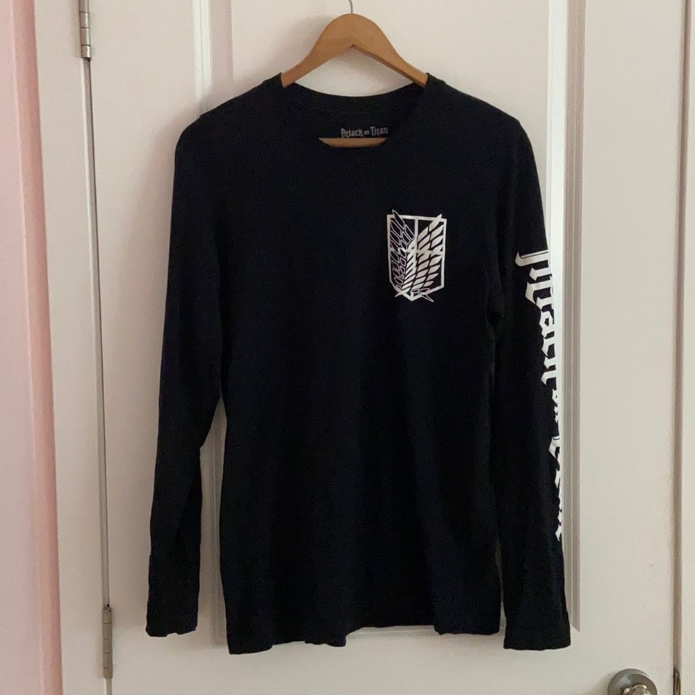 LAST CALL new w out tags! attack on titan anime soft graphic long sleeve